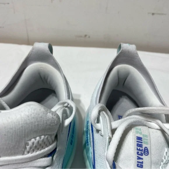 Brooks Women's Glycerin GTS 22 Running Shoe 10.5 White Limpet Shell Amparo Blue - Picture 12 of 16